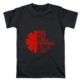 Мужская футболка хлопок с принтом Red Hot Chili Peppers , 100% хлопок | прямой крой, круглый вырез горловины, длина до линии бедер, слегка спущенное плечо. | Тематика изображения на принте: red hot chili peppers | rhcp | альтернативный | группа | джош клингхоффер | красные острые перцы чили | метал | ред хот чили пеперс | рок | рхчп | рэп | фанк | фли | чад смит | энтони кидис