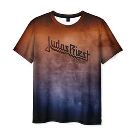 Мужская футболка 3D с принтом Judas Priest , 100% полиэфир | прямой крой, круглый вырез горловины, длина до линии бедер | band | judas priest | metal | music | rock | атрибутика | группа | метал | музыка | рок