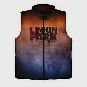 Мужской жилет утепленный 3D с принтом Linkin Park ,  |  | band | linkin park | metal | music | rock | атрибутика | группа | метал | музыка | рок