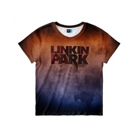 Детская футболка 3D с принтом Linkin Park , 100% гипоаллергенный полиэфир | прямой крой, круглый вырез горловины, длина до линии бедер, чуть спущенное плечо, ткань немного тянется | band | linkin park | metal | music | rock | атрибутика | группа | метал | музыка | рок