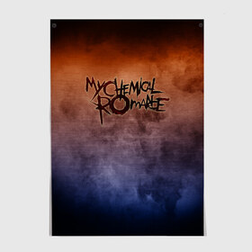 Постер с принтом My Chemical Romance , 100% бумага
 | бумага, плотность 150 мг. Матовая, но за счет высокого коэффициента гладкости имеет небольшой блеск и дает на свету блики, но в отличии от глянцевой бумаги не покрыта лаком | band | metal | music | my chemical romance | rock | атрибутика | группа | метал | музыка | рок