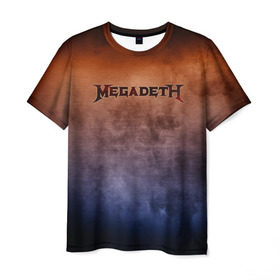 Мужская футболка 3D с принтом Megadeth , 100% полиэфир | прямой крой, круглый вырез горловины, длина до линии бедер | band | megadeth | metal | music | rock | атрибутика | группа | метал | музыка | рок