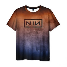 Мужская футболка 3D с принтом Nine Inch Nails , 100% полиэфир | прямой крой, круглый вырез горловины, длина до линии бедер | band | metal | music | nine inch nails | rock | атрибутика | группа | метал | музыка | рок