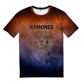 Мужская футболка 3D с принтом Ramones , 100% полиэфир | прямой крой, круглый вырез горловины, длина до линии бедер | band | metal | music | ramones | rock | атрибутика | группа | метал | музыка | рок