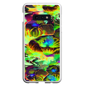 Чехол для Samsung S10E с принтом Acid Flower fashion , Силикон | Область печати: задняя сторона чехла, без боковых панелей | Тематика изображения на принте: abstraction | color | flower | garden | spray | tie dye | абстракция | акварель | живопись | искусство | краски | лилии | текстуры | цветные краски | цветы | яркие цвета