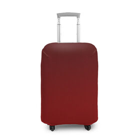 Чехол для чемодана 3D с принтом Carbon Red , 86% полиэфир, 14% спандекс | двустороннее нанесение принта, прорези для ручек и колес | carbon | карбон