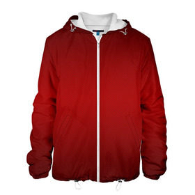 Мужская куртка 3D с принтом Carbon Red-2 , ткань верха — 100% полиэстер, подклад — флис | прямой крой, подол и капюшон оформлены резинкой с фиксаторами, два кармана без застежек по бокам, один большой потайной карман на груди. Карман на груди застегивается на липучку | 