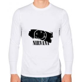 Мужской лонгслив хлопок с принтом Nirvana , 100% хлопок |  | Тематика изображения на принте: cobain | kurt | nirvana | альтернативный | гранж | грол | группа | дональд | кобейн | курт | музыка | музыкант | надпись | нервана | нирвана | новоселич | певец | рок | смайл | смайлик | солист | язык