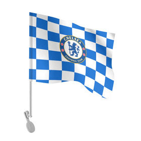 Флаг для автомобиля с принтом FC Chelsea , 100% полиэстер | Размер: 30*21 см | Тематика изображения на принте: chelsea | england | football | logo | london | sport | англия | лига | лого | спорт | фк | футбол | футбольный клуб | челси | эмблема