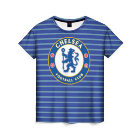 Женская футболка 3D с принтом Chelsea FC , 100% полиэфир ( синтетическое хлопкоподобное полотно) | прямой крой, круглый вырез горловины, длина до линии бедер | chelsea | england | football | logo | london | sport | англия | лига | лого | спорт | фк | футбол | футбольный клуб | челси | эмблема