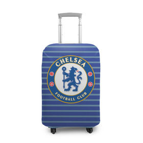 Чехол для чемодана 3D с принтом Chelsea FC , 86% полиэфир, 14% спандекс | двустороннее нанесение принта, прорези для ручек и колес | chelsea | england | football | logo | london | sport | англия | лига | лого | спорт | фк | футбол | футбольный клуб | челси | эмблема