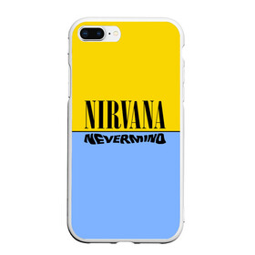 Чехол для iPhone 7Plus/8 Plus матовый с принтом Nirvana nevermino , Силикон | Область печати: задняя сторона чехла, без боковых панелей | cobain | kurt | nevermino | nirvana | альтернативный | гранж | грол | группа | дональд | кобейн | курт | музыка | надпись | нервана | нирвана | новоселич | певец | рок | смайл | смайлик | солист