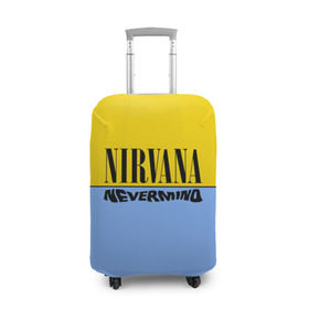 Чехол для чемодана 3D с принтом Nirvana nevermino , 86% полиэфир, 14% спандекс | двустороннее нанесение принта, прорези для ручек и колес | cobain | kurt | nevermino | nirvana | альтернативный | гранж | грол | группа | дональд | кобейн | курт | музыка | надпись | нервана | нирвана | новоселич | певец | рок | смайл | смайлик | солист