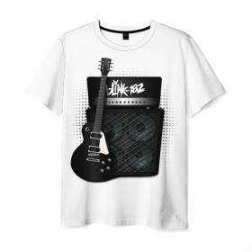 Мужская футболка 3D с принтом Blink-182 , 100% полиэфир | прямой крой, круглый вырез горловины, длина до линии бедер | Тематика изображения на принте: band | metal | music | rock | атрибутика | группа | метал | музыка | рок