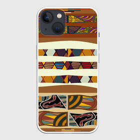 Чехол для iPhone 13 с принтом Африканская мозаика ,  |  | afrika | pattern | африка | африканские мотивы | африканские узоры | солнце | узор | этника | южный континент