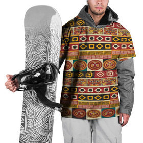 Накидка на куртку 3D с принтом Африканский паттерн , 100% полиэстер |  | afrika | pattern | африка | африканские мотивы | африканские узоры | солнце | узор | этника | южный континент
