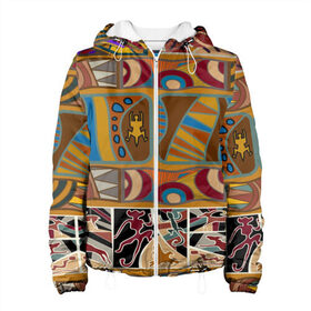 Женская куртка 3D с принтом Africa Style , ткань верха — 100% полиэстер, подклад — флис | прямой крой, подол и капюшон оформлены резинкой с фиксаторами, два кармана без застежек по бокам, один большой потайной карман на груди. Карман на груди застегивается на липучку | afrika | pattern | африка | африканские мотивы | африканские узоры | солнце | узор | этника | южный континент