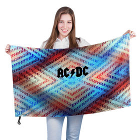 Флаг 3D с принтом AC/DC MUSIC , 100% полиэстер | плотность ткани — 95 г/м2, размер — 67 х 109 см. Принт наносится с одной стороны | logo | music | pop | rock | usa | альтернатива | америка | металл | музыка | музыкальный | поп | рок