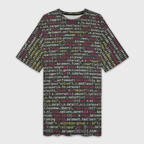 Платье-футболка 3D с принтом Programming , Программирование ,  |  | c | c++ и objective c | code | habr | java | javascript | php | programming | python | ruby | stackoverflow | this