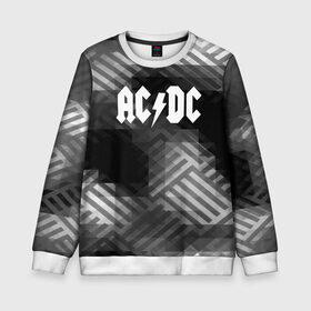Детский свитшот 3D с принтом AC/DC rock band , 100% полиэстер | свободная посадка, прямой крой, мягкая тканевая резинка на рукавах и понизу свитшота | ac dc | logo | music | pop | rock | usa | альтернатива | америка | металл | музыка | музыкальный | поп | рок