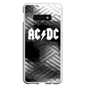 Чехол для Samsung S10E с принтом AC DC rock band , Силикон | Область печати: задняя сторона чехла, без боковых панелей | Тематика изображения на принте: ac dc | logo | music | pop | rock | usa | альтернатива | америка | металл | музыка | музыкальный | поп | рок