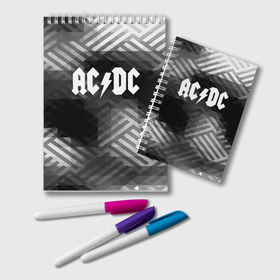 Блокнот с принтом AC DC rock band , 100% бумага | 48 листов, плотность листов — 60 г/м2, плотность картонной обложки — 250 г/м2. Листы скреплены удобной пружинной спиралью. Цвет линий — светло-серый
 | ac dc | logo | music | pop | rock | usa | альтернатива | америка | металл | музыка | музыкальный | поп | рок