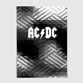 Постер с принтом AC/DC rock band , 100% бумага
 | бумага, плотность 150 мг. Матовая, но за счет высокого коэффициента гладкости имеет небольшой блеск и дает на свету блики, но в отличии от глянцевой бумаги не покрыта лаком | ac dc | logo | music | pop | rock | usa | альтернатива | америка | металл | музыка | музыкальный | поп | рок
