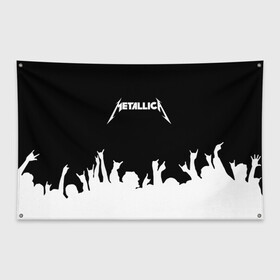 Флаг-баннер с принтом Metallica , 100% полиэстер | размер 67 х 109 см, плотность ткани — 95 г/м2; по краям флага есть четыре люверса для крепления | metallica | группа | джеймс хэтфилд | кирк хэмметт | ларс ульрих | метал | металика | металлика | миталика | музыка | роберт трухильо | рок | трэш | трэшметал | хард | хардрок | хеви | хевиметал