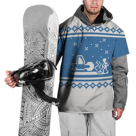 Накидка на куртку 3D с принтом Свитер с Оленем , 100% полиэстер |  | Тематика изображения на принте: зима | новый год | олень | подарок | прикол | свитер | свитер с оленем