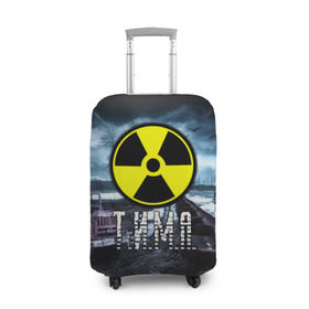 Чехол для чемодана 3D с принтом S.T.A.L.K.E.R. - Т.И.М.А. , 86% полиэфир, 14% спандекс | двустороннее нанесение принта, прорези для ручек и колес | радиация | сталкер | тима | тимофей | тимур