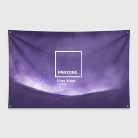Флаг-баннер с принтом Ультрафиолет Космос , 100% полиэстер | размер 67 х 109 см, плотность ткани — 95 г/м2; по краям флага есть четыре люверса для крепления | ultra violet | ультрафиолет