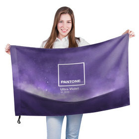 Флаг 3D с принтом Ультрафиолет Космос , 100% полиэстер | плотность ткани — 95 г/м2, размер — 67 х 109 см. Принт наносится с одной стороны | ultra violet | ультрафиолет