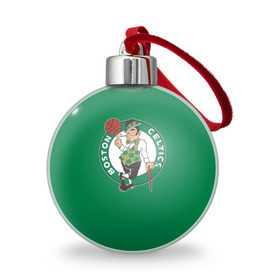 Ёлочный шар с принтом Boston Celtics , Пластик | Диаметр: 77 мм | Тематика изображения на принте: boston | boston celtics | celtics | nba | баскетбол | бостон | нба | селтикс