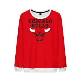 Мужской свитшот 3D с принтом Chicago Bulls , 100% полиэстер с мягким внутренним слоем | круглый вырез горловины, мягкая резинка на манжетах и поясе, свободная посадка по фигуре | Тематика изображения на принте: bulls | chicago | chicago bulls | nba | баскетбол | буллз | нба | чикаго буллз