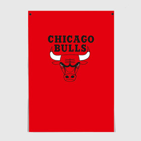 Постер с принтом Chicago Bulls , 100% бумага
 | бумага, плотность 150 мг. Матовая, но за счет высокого коэффициента гладкости имеет небольшой блеск и дает на свету блики, но в отличии от глянцевой бумаги не покрыта лаком | bulls | chicago | chicago bulls | nba | баскетбол | буллз | нба | чикаго буллз