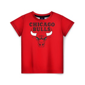 Детская футболка 3D с принтом Chicago Bulls , 100% гипоаллергенный полиэфир | прямой крой, круглый вырез горловины, длина до линии бедер, чуть спущенное плечо, ткань немного тянется | bulls | chicago | chicago bulls | nba | баскетбол | буллз | нба | чикаго буллз