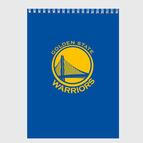 Скетчбук с принтом Golden State Warriors , 100% бумага
 | 48 листов, плотность листов — 100 г/м2, плотность картонной обложки — 250 г/м2. Листы скреплены сверху удобной пружинной спиралью | Тематика изображения на принте: golden state | golden state warriors | nba | warriors | баскетбол | голден стэйт | нба | уорриорз