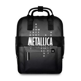 Женский рюкзак 3D с принтом Участники группы Metallica , 100% полиэстер | лямки с регулируемой длиной, сверху ручки, чтобы рюкзак нести как сумку. Основное отделение закрывается на молнию, как и внешний карман. Внутри два дополнительных кармана, один из которых закрывается на молнию. По бокам два дополнительных кармашка, куда поместится маленькая бутылочка
 | metallica | группа | джеймс хэтфилд | кирк хэмметт | ларс ульрих | метал | металика | металлика | миталика | музыка | роберт трухильо | рок | трэш | трэшметал | хард | хардрок | хеви | хевиметал