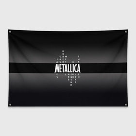 Флаг-баннер с принтом Участники группы Metallica , 100% полиэстер | размер 67 х 109 см, плотность ткани — 95 г/м2; по краям флага есть четыре люверса для крепления | metallica | группа | джеймс хэтфилд | кирк хэмметт | ларс ульрих | метал | металика | металлика | миталика | музыка | роберт трухильо | рок | трэш | трэшметал | хард | хардрок | хеви | хевиметал