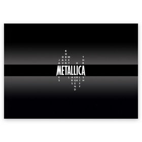 Поздравительная открытка с принтом Участники группы Metallica , 100% бумага | плотность бумаги 280 г/м2, матовая, на обратной стороне линовка и место для марки
 | Тематика изображения на принте: metallica | группа | джеймс хэтфилд | кирк хэмметт | ларс ульрих | метал | металика | металлика | миталика | музыка | роберт трухильо | рок | трэш | трэшметал | хард | хардрок | хеви | хевиметал