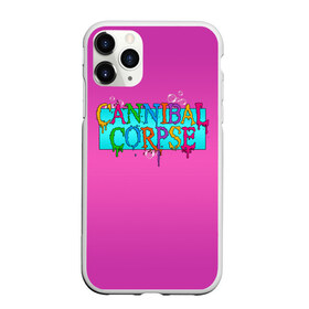 Чехол для iPhone 11 Pro Max матовый с принтом Cannibal Corpse , Силикон |  | band | cannibal corpse | fun | logo | metal | music | rock | группа | детский | метал | музыка | прикол | розовый | рок