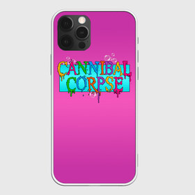 Чехол для iPhone 12 Pro Max с принтом Cannibal Corpse , Силикон |  | Тематика изображения на принте: band | cannibal corpse | fun | logo | metal | music | rock | группа | детский | метал | музыка | прикол | розовый | рок