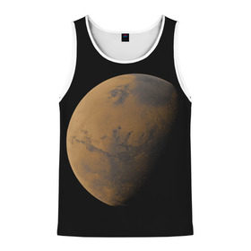 Мужская майка 3D с принтом Марс , 100% полиэстер | круглая горловина, приталенный силуэт, длина до линии бедра. Пройма и горловина окантованы тонкой бейкой | Тематика изображения на принте: elon musk | space x | spacex | будущее | вселенная | вулкан | долина | илон маск | космические | космос | красная планета | кратер | маринер | марсиане | марсианин | небес | новый дом | путешествия | роскосмос