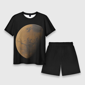 Мужской костюм с шортами 3D с принтом Марс ,  |  | elon musk | space x | spacex | будущее | вселенная | вулкан | долина | илон маск | космические | космос | красная планета | кратер | маринер | марсиане | марсианин | небес | новый дом | путешествия | роскосмос