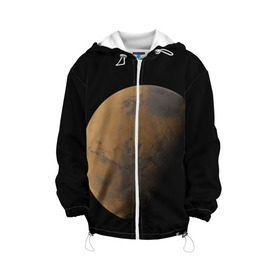 Детская куртка 3D с принтом Марс , 100% полиэстер | застежка — молния, подол и капюшон оформлены резинкой с фиксаторами, по бокам — два кармана без застежек, один потайной карман на груди, плотность верхнего слоя — 90 г/м2; плотность флисового подклада — 260 г/м2 | elon musk | space x | spacex | будущее | вселенная | вулкан | долина | илон маск | космические | космос | красная планета | кратер | маринер | марсиане | марсианин | небес | новый дом | путешествия | роскосмос