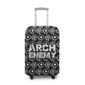 Чехол для чемодана 3D с принтом Arch Enemy , 86% полиэфир, 14% спандекс | двустороннее нанесение принта, прорези для ручек и колес | arch enemy | арх | архэнеми | арч | арчэнеми | энеми