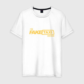 Мужская футболка хлопок с принтом FakeTaxi , 100% хлопок | прямой крой, круглый вырез горловины, длина до линии бедер, слегка спущенное плечо. | 