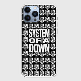 Чехол для iPhone 13 Pro Max с принтом System of a Down ,  |  | Тематика изображения на принте: soad | soil | system of a down | группа | дав | дарон малакян | джон долмаян | метал | ню | оф | рок | серж танкян | систем | соад | сод | соэд | шаво одаджян | э доун