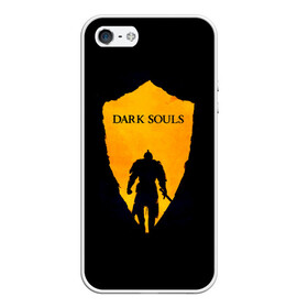 Чехол для iPhone 5/5S матовый с принтом Dark Souls , Силикон | Область печати: задняя сторона чехла, без боковых панелей | Тематика изображения на принте: dark | souls | дракон | души | игра | лордран | темные