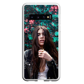 Чехол для Samsung Galaxy S10 с принтом Dua Lipa , Силикон | Область печати: задняя сторона чехла, без боковых панелей | Тематика изображения на принте: dua lipa | дуа липа